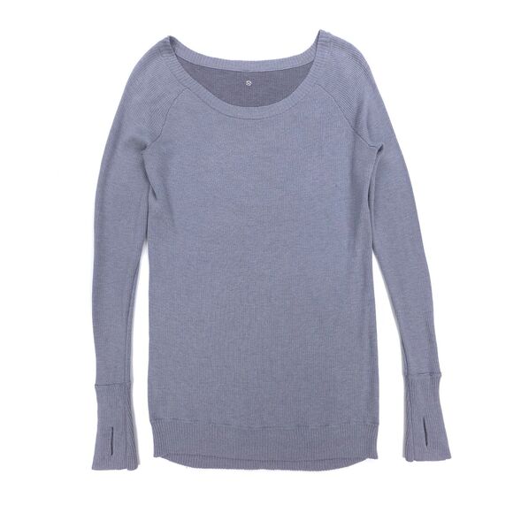 LULULEMON Chai Time Pullover II Heathered Blurred Grey Yoga Ballet Soft Girl Y2k - Picture 1 of 6